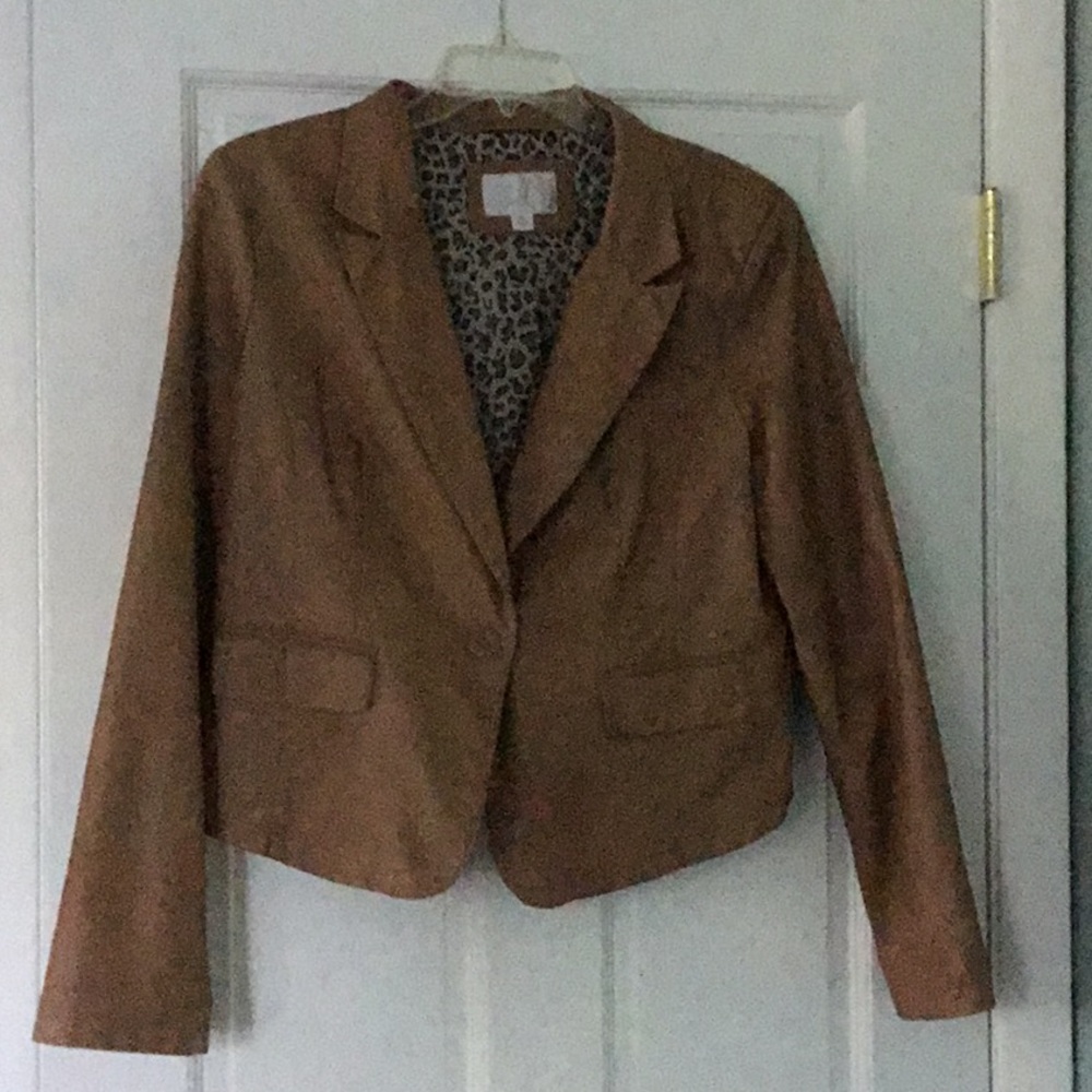 Tan Pleather Jacket